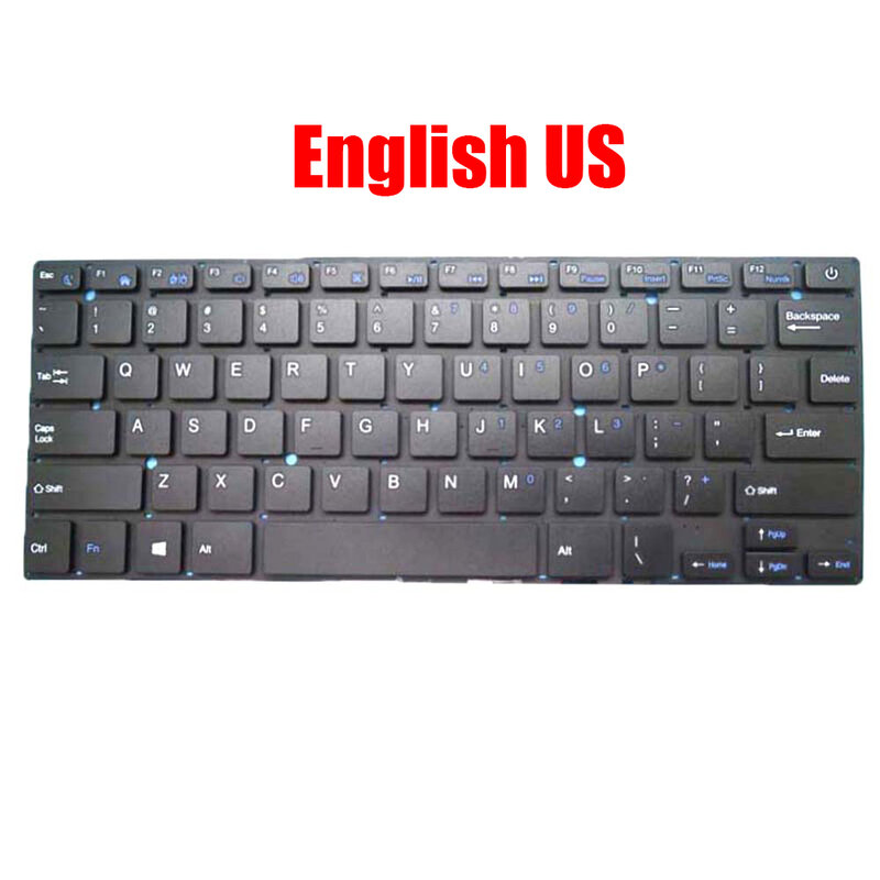 Сменная Клавиатура для ноутбука Advance NV7546, английская, английская, черная, без рамки, Новинка
