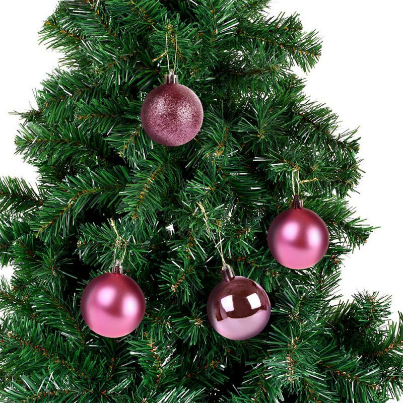 6/24 pz palla di natale decorazione natalizia albero di natale ornamenti pendenti per la decorazione domestica Navidad capodanno Decor accessori 2024
