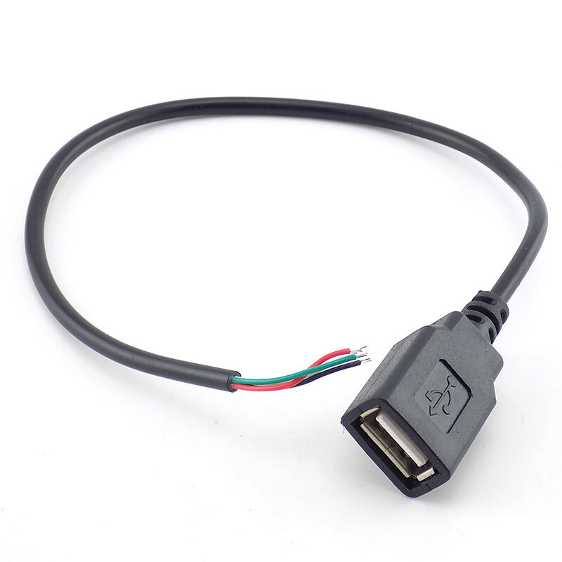 0.3/1/2M Micro USB femmina singola testa 4 Pin filo dati cavo di prolunga lungo cavo di alimentazione adattatore di ricarica per connettore PC H10