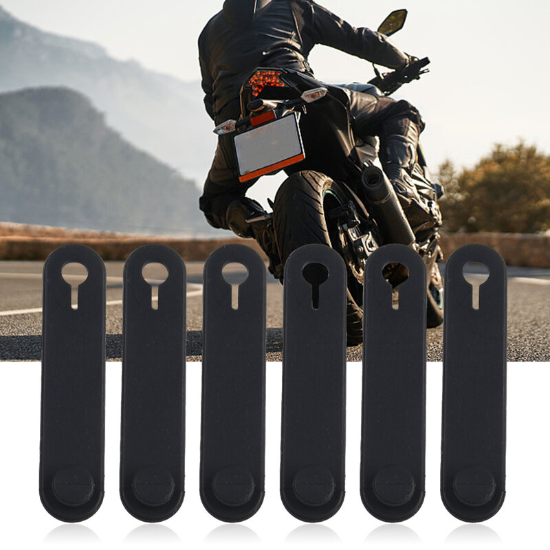 Cableado de amarre de goma para marco de motocicleta, buena elasticidad, 64mm, 6 piezas por juego