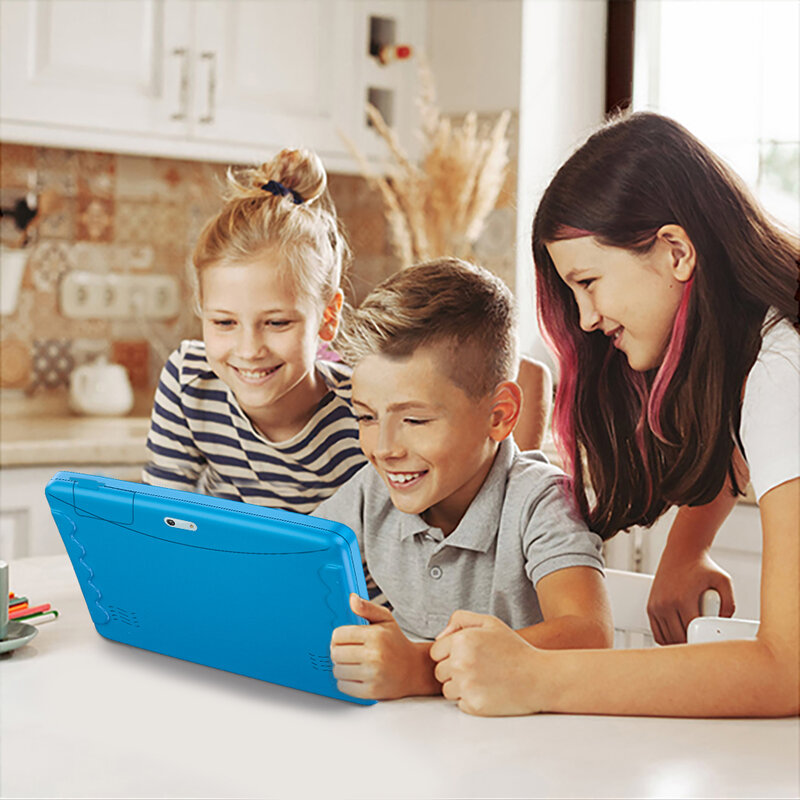 子供のためのbdf Android12タブレット、教育ギフトテーブル、wifiおよびSIMカード、3Gインターネット、子供と学生、新しい、4GB 64GB、10.1インチ、2022