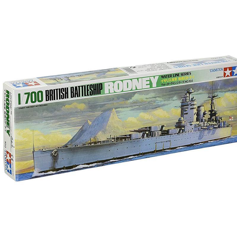 Tamiya-Kit de modèle en plastique HMS Genic Leship, Rodney, 77502, 1/700