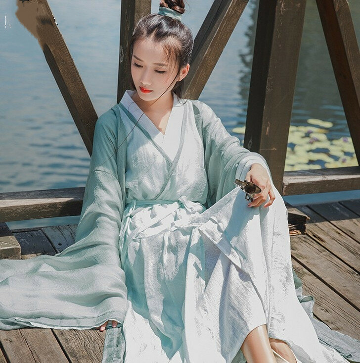 زي رقص هانفو للنساء ، زي موحد ، بدلة قطنية ، فستان بدلة ، فساتين صينية تقليدية ، صيف 2020