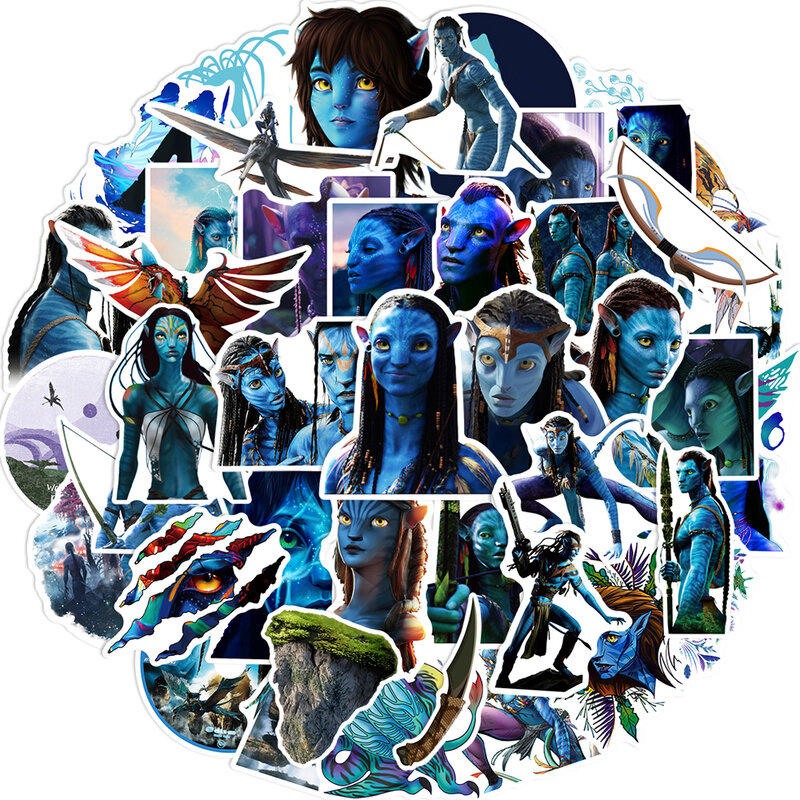 Clássico Disney Filme Avatar Dos Desenhos Animados Adesivos, DIY Decalque, Garrafa De Água, Telefone, Capacete, Legal, Adesivo de PVC Impermeável, Kid Toy, 10 Pcs, 30 Pcs, 50Pcs