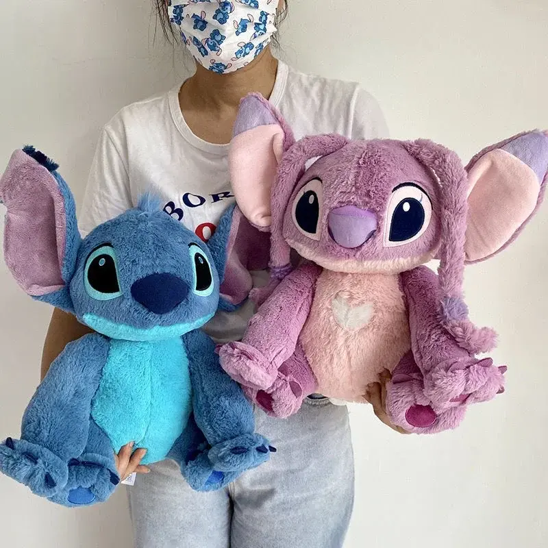 Disney-Lilo e Stitch Plush Toys for Kids, boneca de pelúcia, criatividade, desenhos animados fofos, prenda para namorada, 40 cm