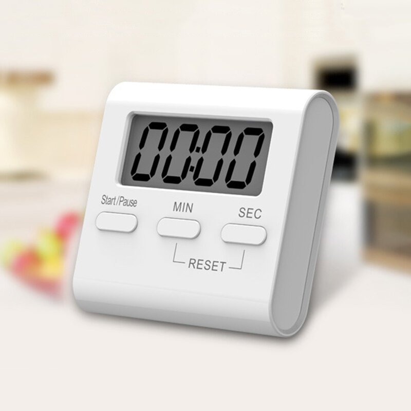 Temporizador de cozinha digital inteligente, cronômetro com display LCD, alarme alto, temporizador visual Productivi