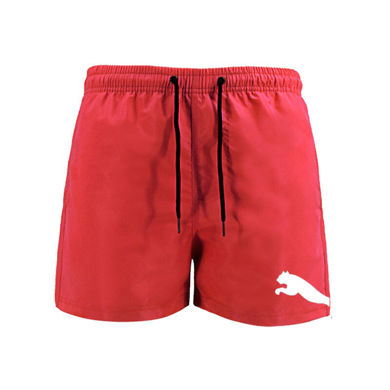 Calça de praia de verão masculina e feminina, shorts esportivos casuais com calça invisível de três pontos, shorts grandes da moda, nova