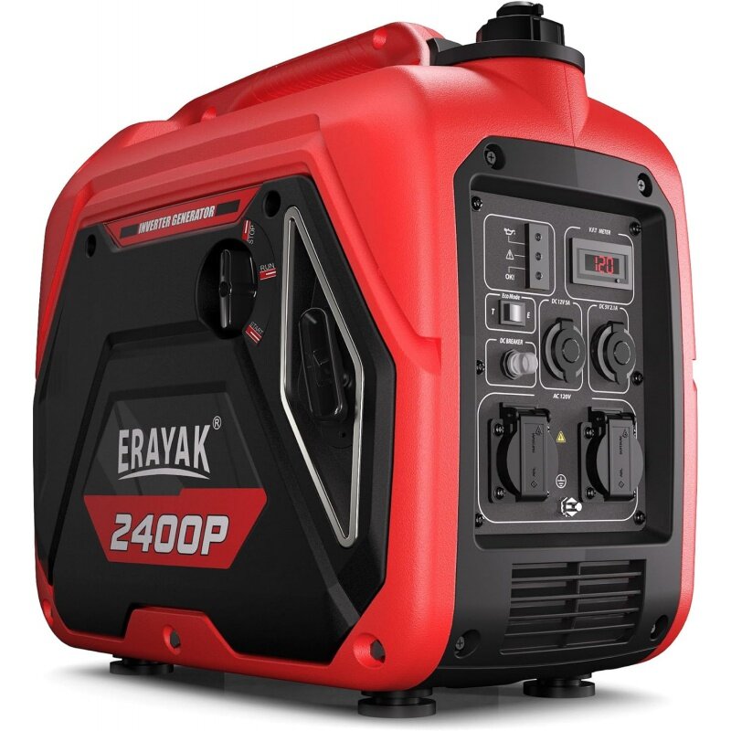 Erayak 2400w tragbarer Wechsel richter generator für den Heimgebrauch, super leiser kleiner Generator für Camping-Not strom versorgung im Freien, g