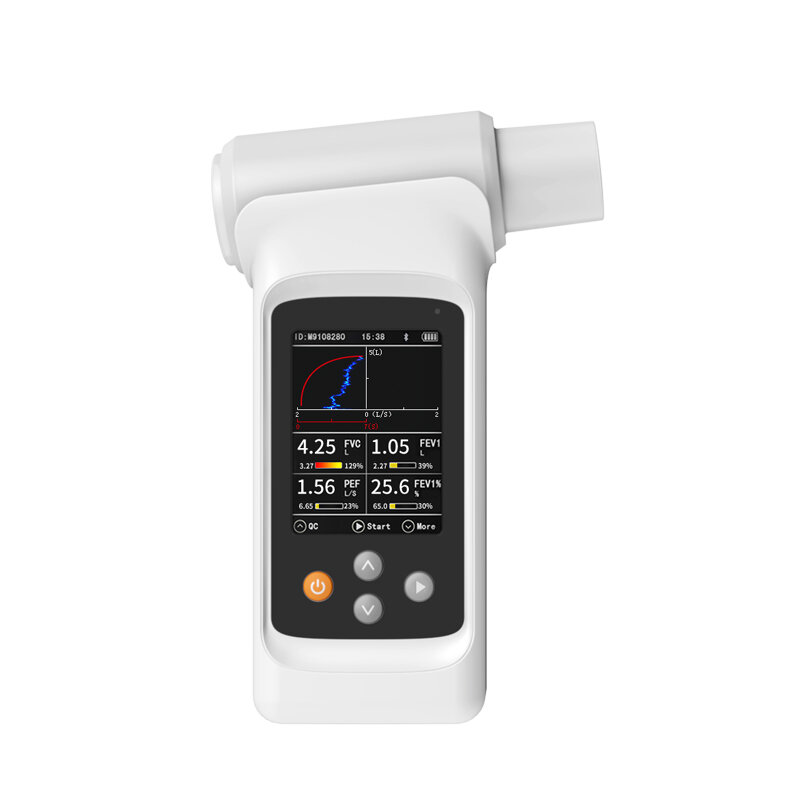 Espirómetro SP90, probador de función pulmonar, espirógrafo de estado respiratorio SVC, FVC, MVV, MV, multiparámetro espirómetro, nuevo