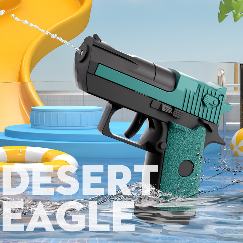 Desert Eagle mainan Pistol air musim panas, mainan pantai warna Retro jangkauan 10 Meter tekanan tinggi Non elektrik untuk anak laki-laki dan dewasa
