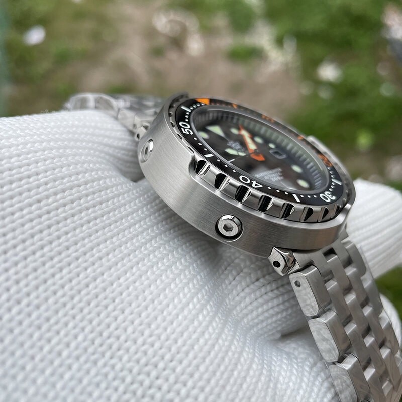 Nowy tuńczyk może klasyczny zegarek dla mężczyzn STEELDIVE SD1975C Super Luminous ceramiczna ramka szkiełka zegarka 300M wodoodporny zegarek nurkowy NH35