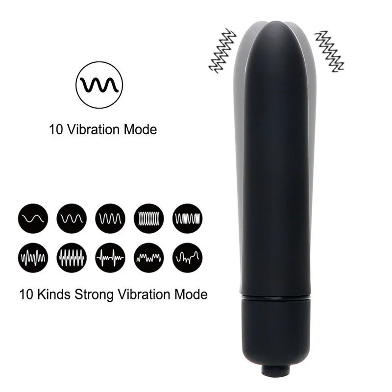 Mini vibradores de bala de 10 velocidades para mujeres, femenino adulto consolador, estimulación del clítoris, Juguetes sexuales, salto vibratorio, huevo, punto G, Vagina
