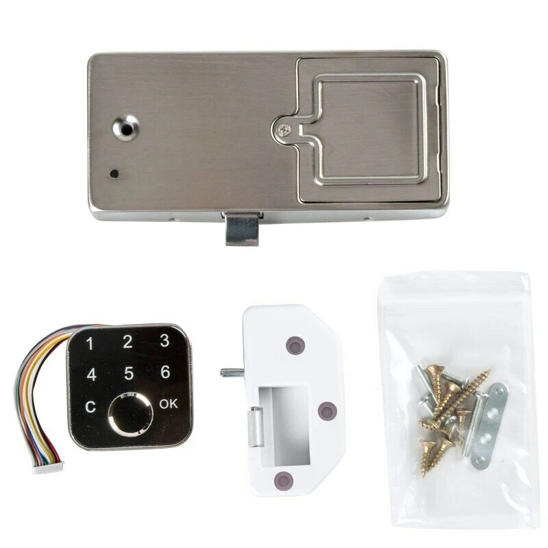 G16 Fingerprint Electric Cabinet Drawer Lock Keypad With Two Installation Methods For Office Home Bank