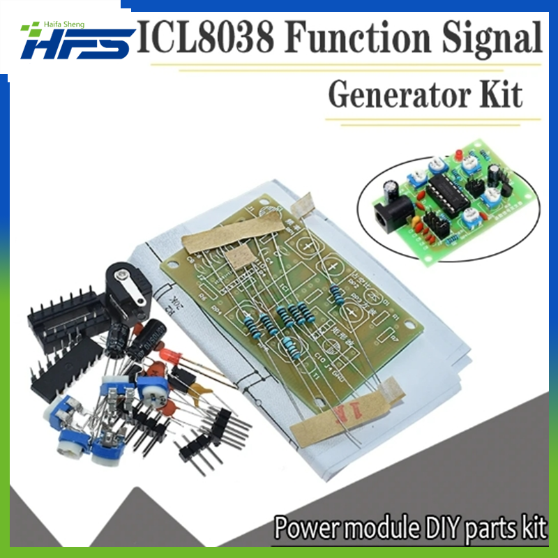 ICL8038 기능 신호 발생기 키트, 다채널 파형 생성 전자 훈련, DIY 예비 부품