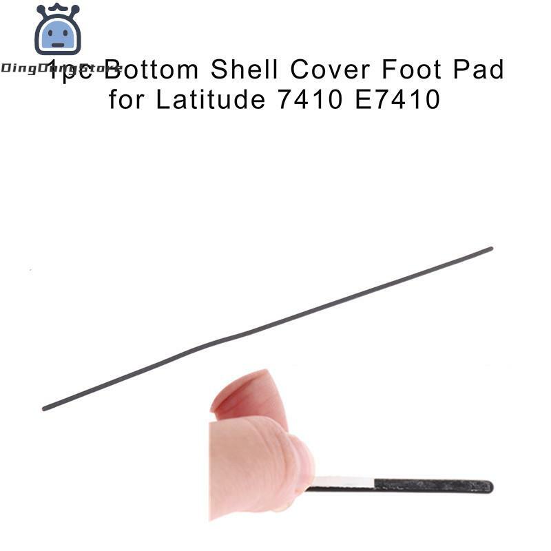 1 buah bantalan selubung bawah Strip karet bantalan kaki pengganti Laptop untuk garis lintang 7410 E7410 Strip kaki Bumper antiselip