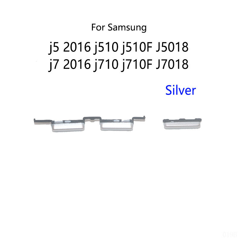 Interruptor de botón de encendido, Botón lateral externo de encendido y apagado, tecla de silencio, Cable flexible para Samsung J5 2016, J510, J510F, J5108, J7, J710, J710F, J7108