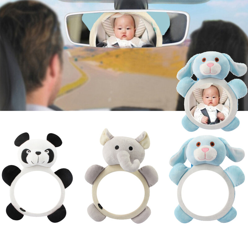 Espejo de seguridad ajustable para bebé, accesorios para asiento trasero de coche, reposacabezas