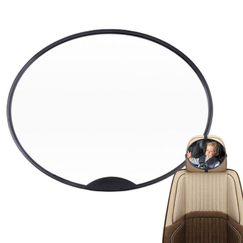 Автомобильное Зеркало для детского заднего вида, вращающееся на 360 градусов, с широким обзором, противоударное Автомобильное Зеркало для детского регулируемого заднего сиденья