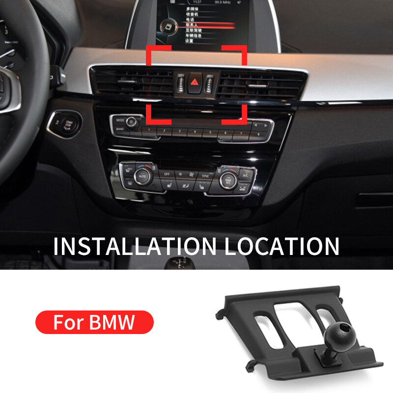 Soporte de teléfono para coche, accesorio giratorio para navegación por gravedad, salida de aire, Clip, para BMW X1 X2 F39 F47 F48 F49 2012-2022