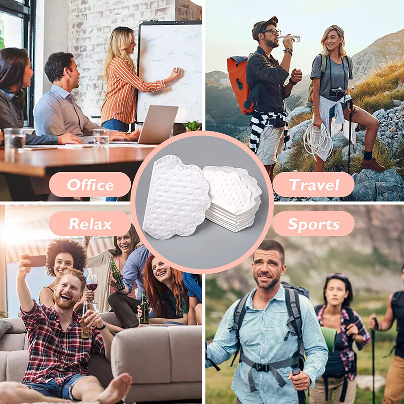 10/30PCS Underarm Sweat Absorbing Stick Pad Armpit Liner Anti-Odor Breathable Invisible Strong Adhesive Clothes Deodorant Summer