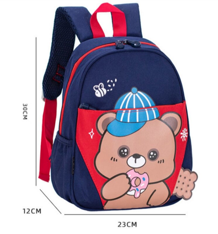Милая детская школьная сумка с вышивкой имени на заказ, Детские уличные сумки для закусок для детского сада с персонализированным именем