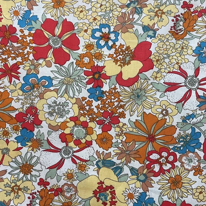Alice Plants Flowers Popeline Fabric, 100% Algodão, Impressão Digital, Pano de costura, Vestidos, Saia, Kids Designer, 40S Like Liberty