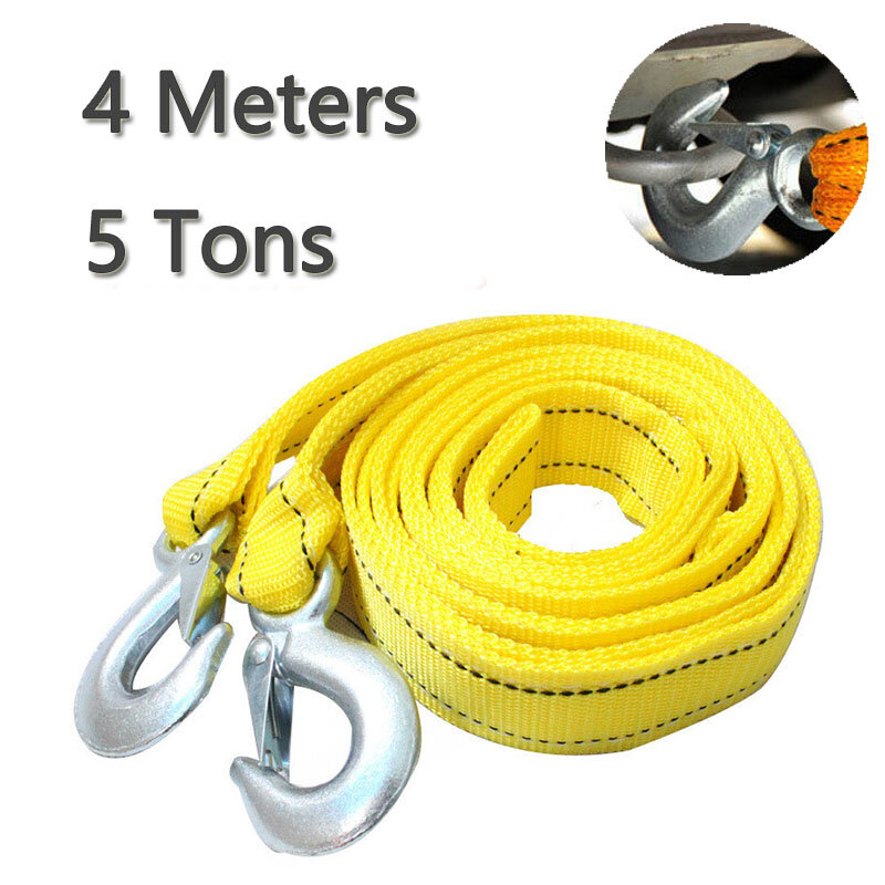 5 Ton 4 Meter Tow Rope For Truck Snatch Strap Off-road Towing Ropes Trailer Winch Cable Belt Car Traction