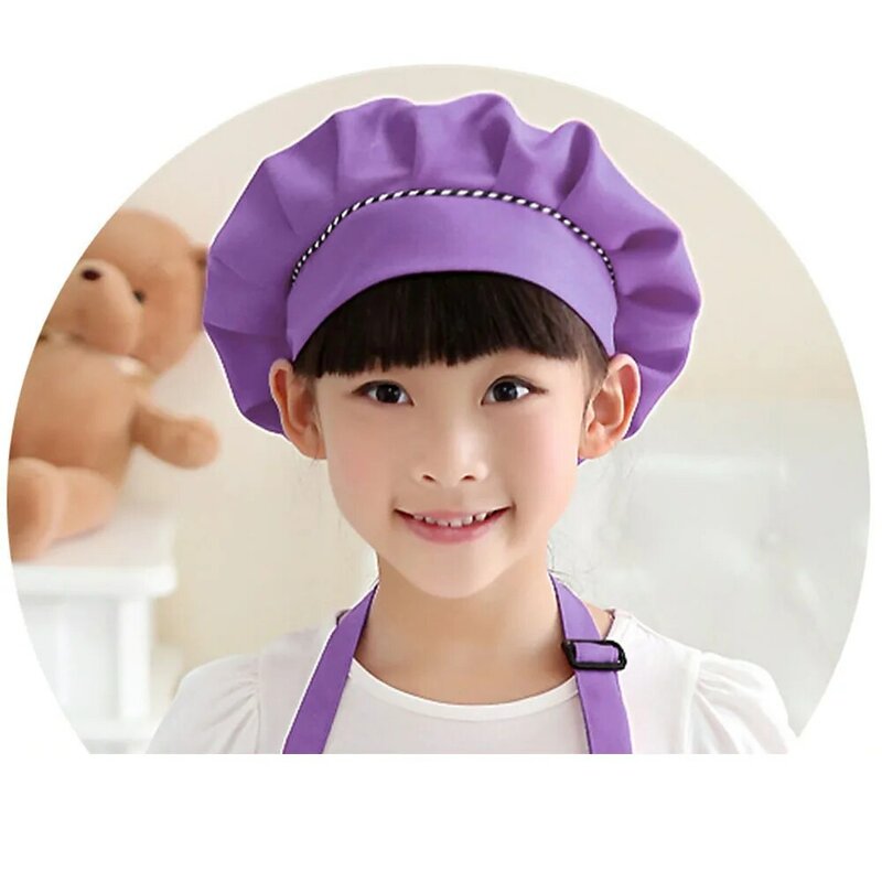 Topi koki bayi, untuk anak-anak kostum koki, kostum koki, properti fotografi bayi, topi celemek tahan debu, topi koki