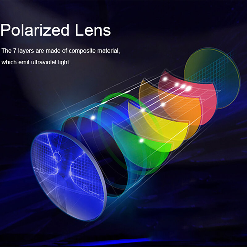 VIVIBEE-Óculos de visão noturna piloto para dirigir, lente UV400 polarizada amarela, óculos de aviação para homens