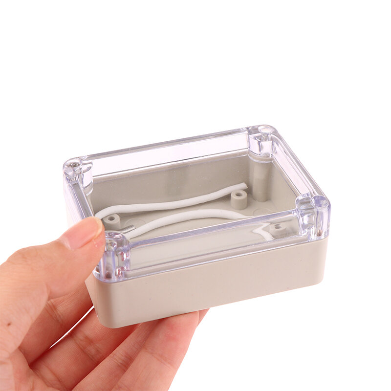 Caja impermeable de plástico transparente para alarma al aire libre, carcasa de módulo de seguridad, caja electrónica DIY, 1 unidad