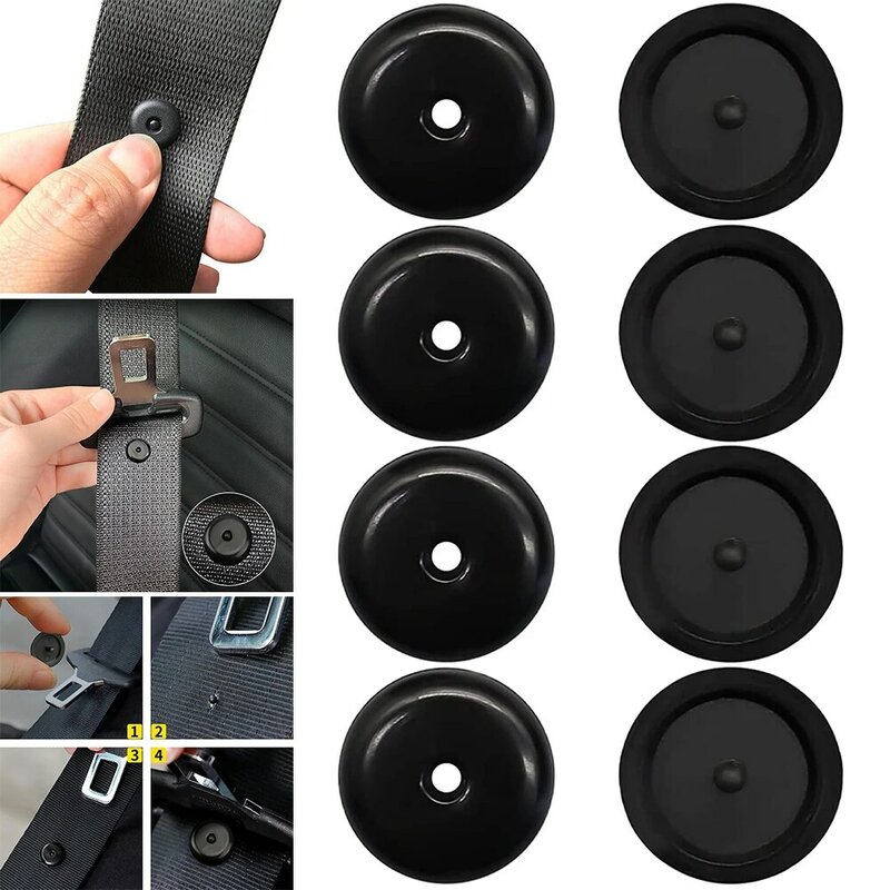 Kit klip tombol kualitas tinggi bahan gesper tombol hitam plastik Universal Fit Stopper Kit pengganti hitam