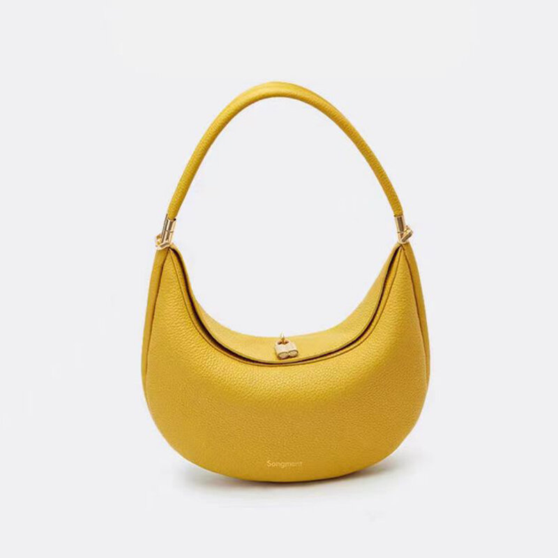 [Bxx] Designer Schulter Achsel Ledertasche für Frauen neue Mode tragbare einfarbige weibliche Reisetasche 8 ab761