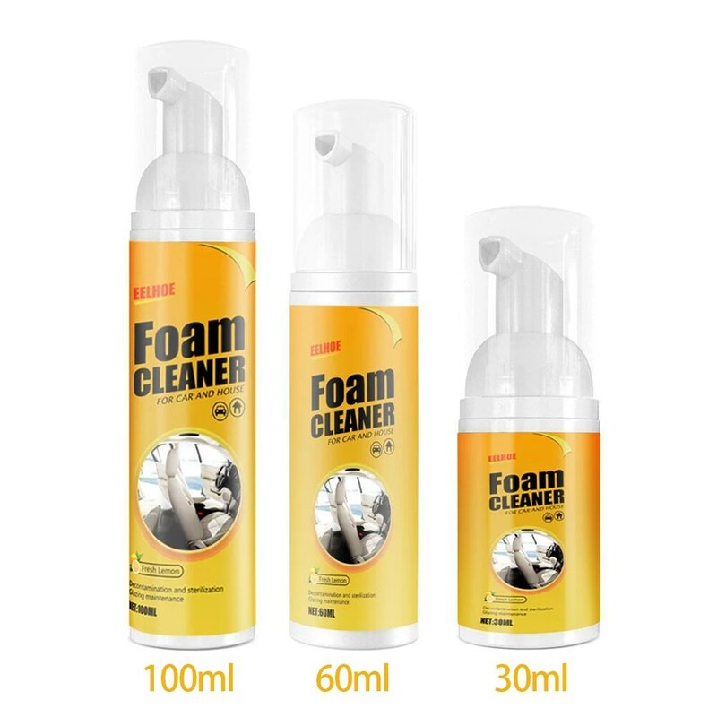 100/60/30ml Multi-purpose Foam Cleaner Cleaning Agent Automoive Car Interior Home Foam Cleaner Home Cleaning Foam Spray Cleaners