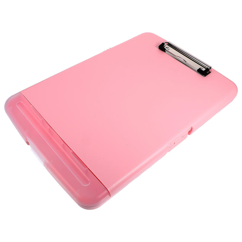 Store Clipboard Plastic File Sheet Folders Multi-function Care Office with Storage Pink Files Nurse