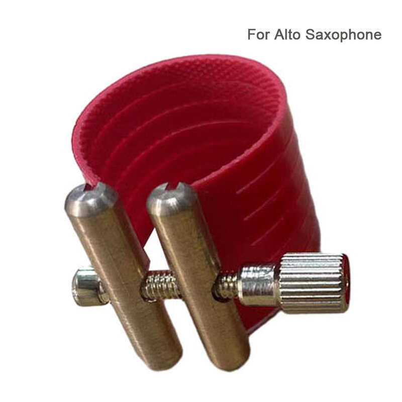 Bocal do saxofone para Sax Alto, vermelho e preto, 3.5x3.5x2.8cm, aproximadamente 20g, 3.7x3.7x2.8cm