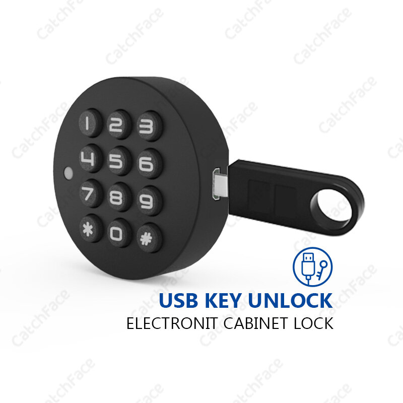 Serratura dell'armadio sblocco USB Password elettronica senza chiave armadietto invisibile serratura del cassetto dei mobili del castello