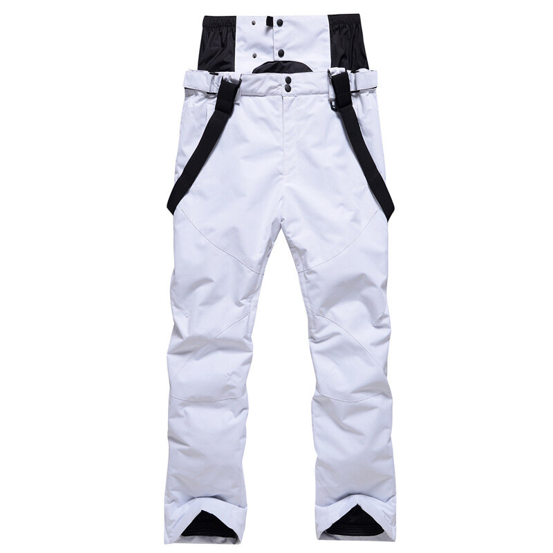 Pantalones de esquí de doble capa para invierno, ropa impermeable y transpirable, a prueba de viento, para nieve y snowboard