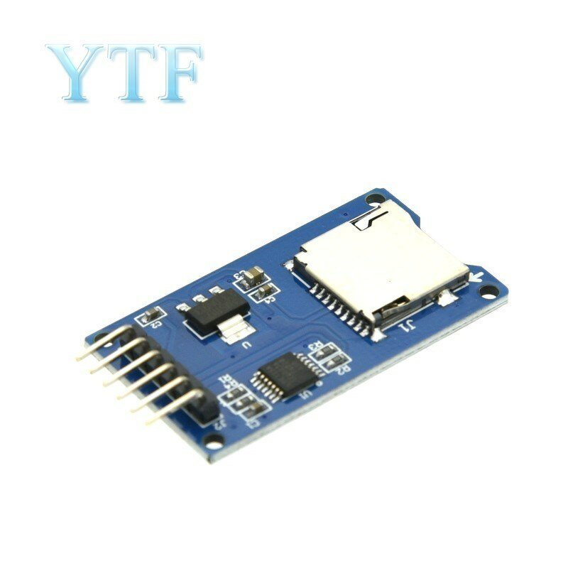 Modul Kartu SD Mikro Pembaca Kartu TF/Antarmuka SPI Penulis dengan Chip Konversi Level UNTUK Arduino ARM AVR