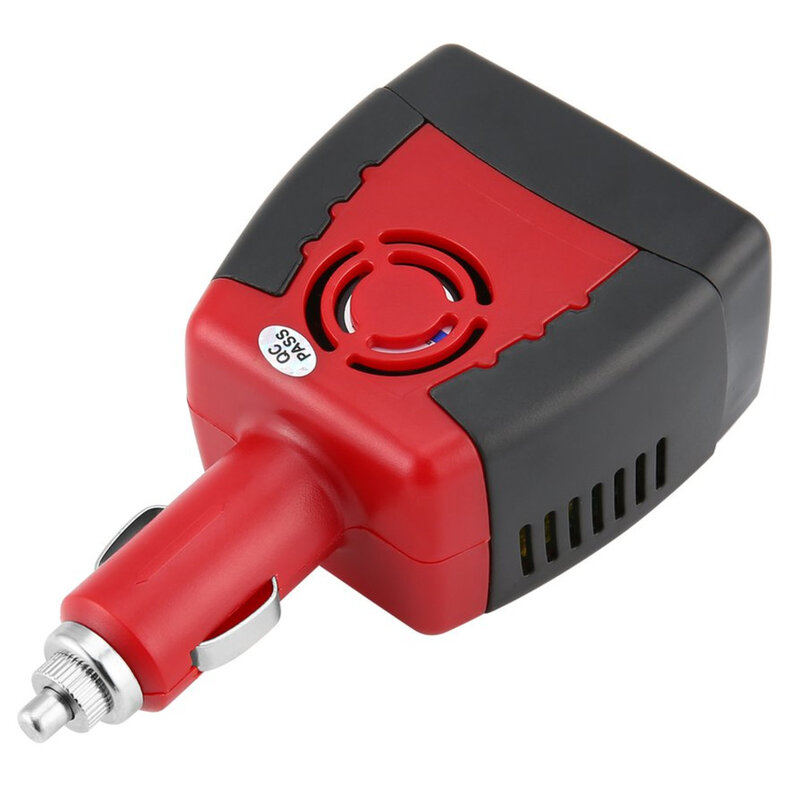 Car Inverter150W 12V DC To 220V/110V AC Cigarette Lighter Power Supply Inverter Adapter With 0.5/2.1A USB Charger Port