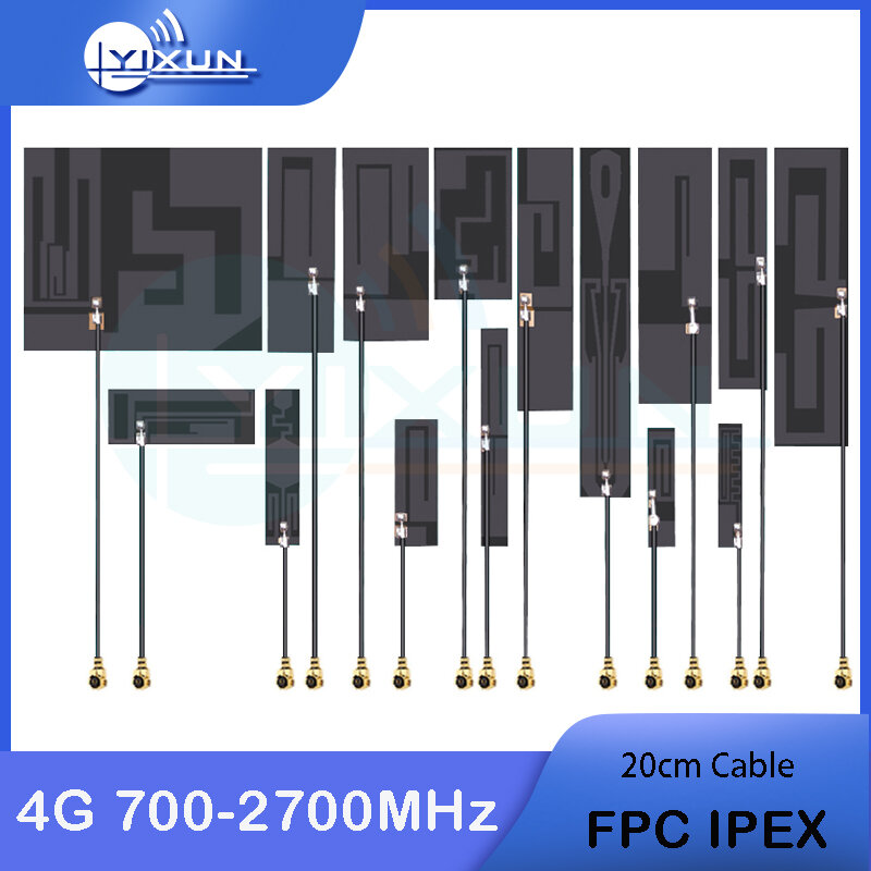 Antena interna de placa blanda FPC para Quectel EC25, EC25-E, EC25-EU, EC25-J, EC25-A, EC25-AF, EC25-AU, LTE, Cat4, MINI módulo PCIE, 2G, 3G, 4G