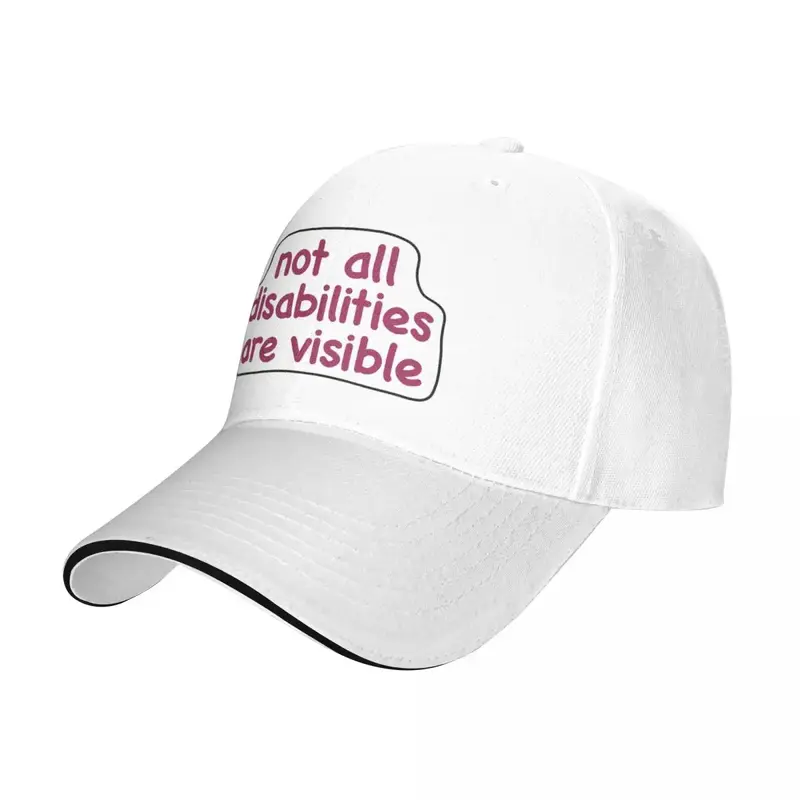 Not all disabilities are visibleCap Baseball Cap hats baseball cap Hat female winter Men's