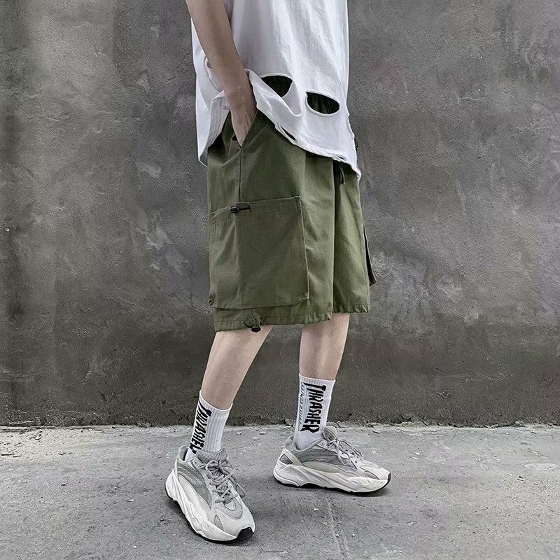 Korean Reviews Many Clothes Men's Clothing Summer Shorts Work Running Sports Shorts Trendy Versatile Loose Straight Casual Pants