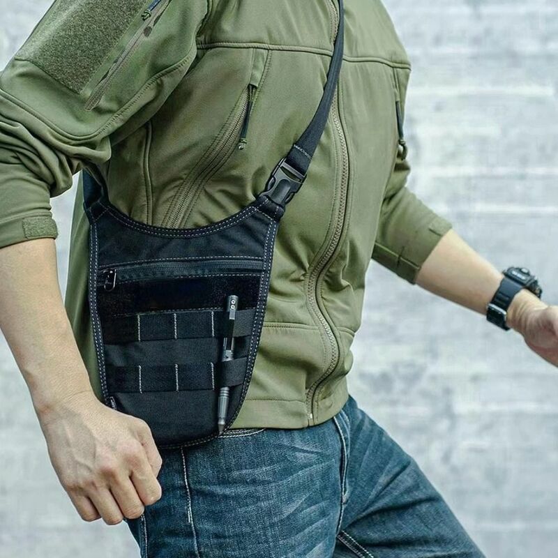 Охотничьи аксессуары, сумка для подмышек, Повседневная нейлоновая тактическая сумка через плечо с защитой от кражи, сумка через плечо