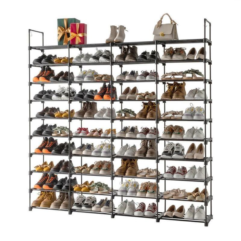 10-poziomowy, 80-parowy stojak na buty, półka do przechowywania, oszczędzająca miejsce w domu