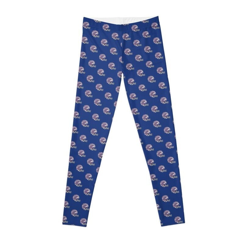 Kask Mafia w stylu Vintage-niebieskie legginsy odzież sportowa fitness damska spodnie dla kobiet spodenki do ćwiczeń legginsy damskie