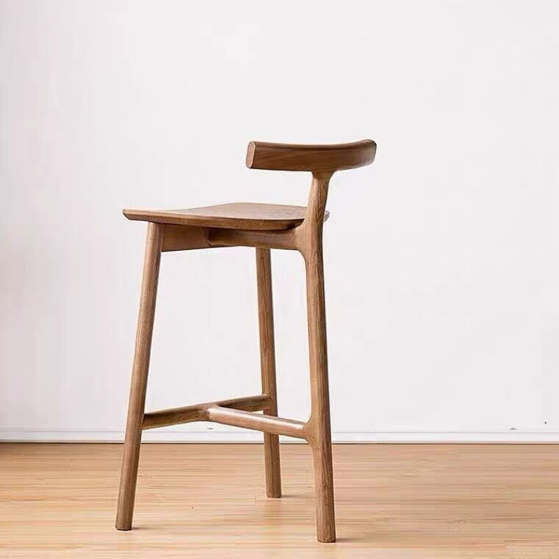 Cadeiras de madeira nórdicas para recepção de cozinha Cadeiras de jantar para sala de estar Banquinho de luxo Mobiliário de escritório moderno MR50BC