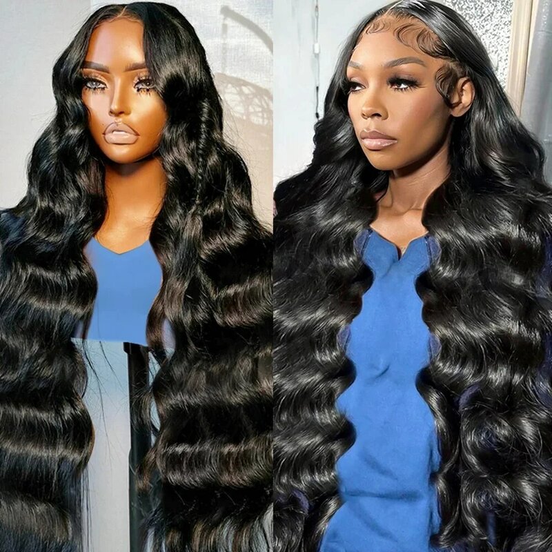 Transparent 7x5 13x4 Human Hair Glueless Wig Lace Blend Into Skin Preplucked Natural Hairline Body Wave Brazilian For Women