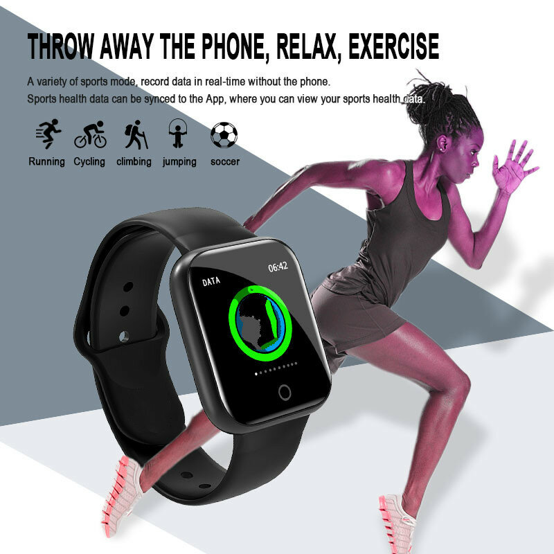 Y68 relógio inteligente das mulheres dos homens à prova dwaterproof água de fitness rastreador smartwatch esportes relógios digitais para android ios relojes para mujer reloj