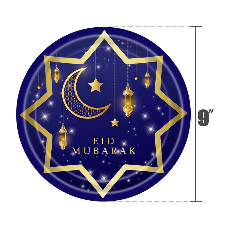 Eid Mubarak decorazione stoviglie islamiche Ramadan Kareem Decor Islam Muslim Party Decor Eid Ramadan Mubarak regali Eid Al Adha