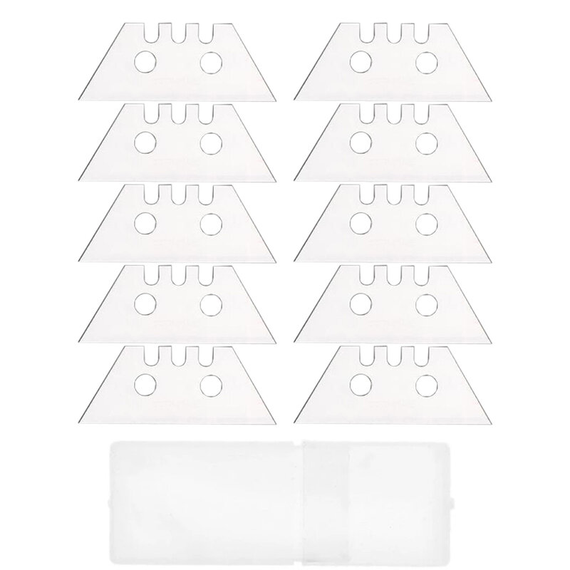 10 pezzi lame trapezoidali 60 # lama di ricambio in acciaio al carbonio strumenti di taglio per artigianato artistico utensili manuali multifunzione accessori lame